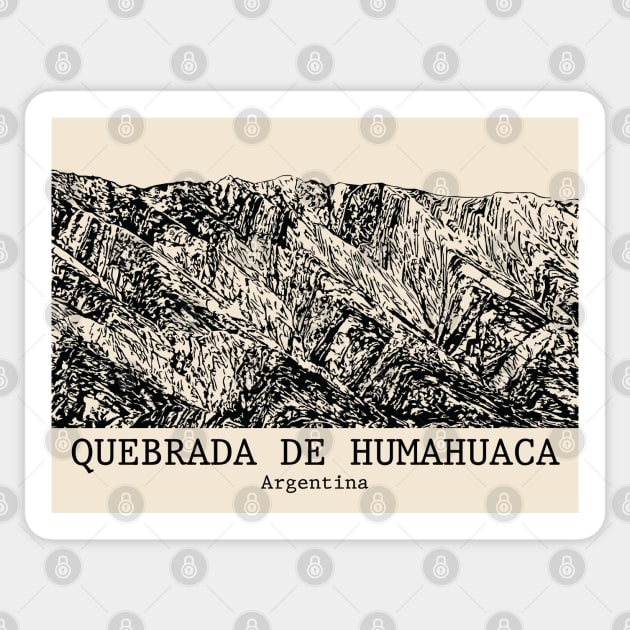 Quebrada de Humahuaca  - Argentina Sticker by Lakeric